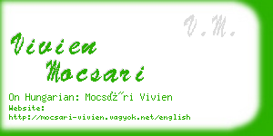 vivien mocsari business card